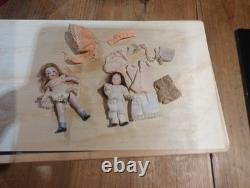 Antique Miniature Mignonette Dolls Porcelain/bisque German Dolls House Dolls