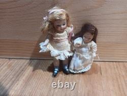 Antique Miniature Mignonette Dolls Porcelain/bisque German Dolls House Dolls