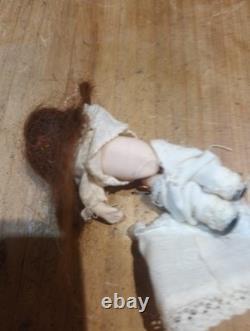Antique Miniature Mignonette Dolls Porcelain/bisque German Dolls House Dolls