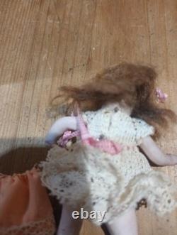 Antique Miniature Mignonette Dolls Porcelain/bisque German Dolls House Dolls