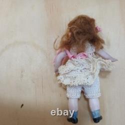 Antique Miniature Mignonette Dolls Porcelain/bisque German Dolls House Dolls