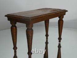 Antique Miniature Wooden Table Apprentice Piece, Dolls House Furniture. 20th C