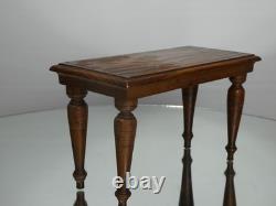 Antique Miniature Wooden Table Apprentice Piece, Dolls House Furniture. 20th C