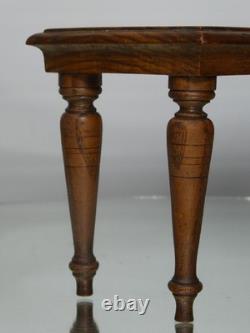Antique Miniature Wooden Table Apprentice Piece, Dolls House Furniture. 20th C