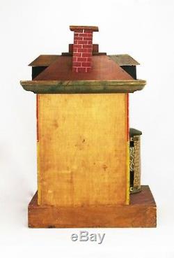 Antique Paper Litho Wood Dollhouse ca1910