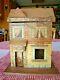 Antique R. Bliss Wood Doll House Lithograph Paper 2 Story With Chair