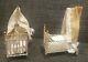 Antique Twin German Doll House Crib Canopy Bed Set 2