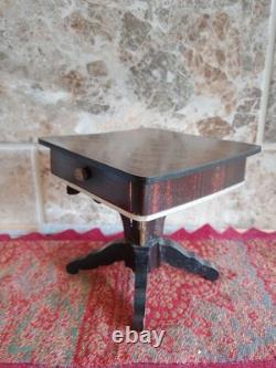 Antique Vintage Dolls' House Miniatures Furniture Waltershausen Chess Table