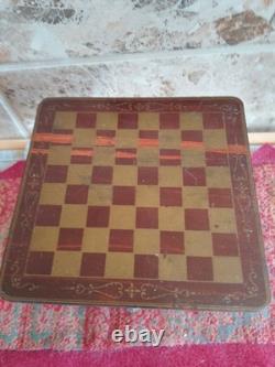 Antique Vintage Dolls' House Miniatures Furniture Waltershausen Chess Table