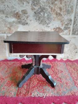 Antique Vintage Dolls' House Miniatures Furniture Waltershausen Chess Table