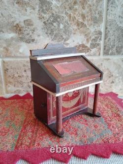 Antique Vintage Dolls' House Miniatures Furniture Waltershausen Davenport Desk