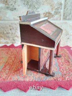 Antique Vintage Dolls' House Miniatures Furniture Waltershausen Davenport Desk