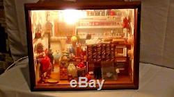 Antique Vintage Exquisite Unique Miniature Dollhouse General Store Diarama