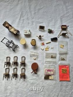 Antique/Vintage Metal Dolls House Miniatures Furniture & Accessories