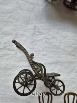 Antique/Vintage Metal Dolls House Miniatures Furniture & Accessories