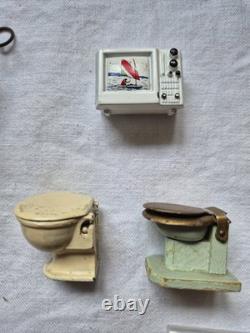Antique/Vintage Metal Dolls House Miniatures Furniture & Accessories