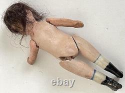 Antique Vintage Miniature Mignonette Bisque & Comp Dolls House Doll