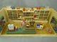 Antique C1920s German Wooden Grocery Store Counter & Accessories Dollhouse