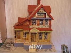 Antique dolls house early 1900s BLISS Seaside Manor