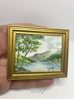 Artisan Original Art Painting Dolls House Miniature Helen Greenwood Scotland