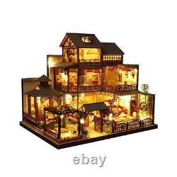 Assembled Doll House Kits DIY Dollhouses Miniature Home Decor Educational Toy