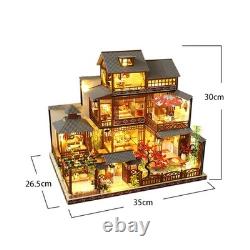 Assembled Doll House Kits DIY Dollhouses Miniature Home Decor Educational Toy