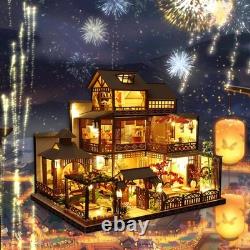 Assembled Doll House Kits DIY Dollhouses Miniature Home Decor Educational Toy