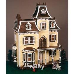 BEAUTIFUL HEIRLOOM 7 RM GRAND LARGE VICTORIAN With FIREPLACES DOLLHOUSE WOOD KIT