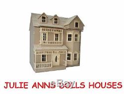 BEAUTIFUL VICTORIAN EXMOUTH DOLLS HOUSE KIT, WOODEN, 12th SCALE NEW JULIE ANNS