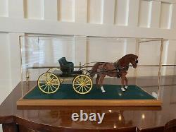 BREYER MINIATURE COLLECTION RIEGSECKER 112 scale horse and carriage Rare