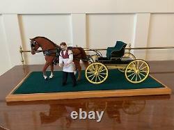 BREYER MINIATURE COLLECTION RIEGSECKER 112 scale horse and carriage Rare