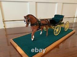 BREYER MINIATURE COLLECTION RIEGSECKER 112 scale horse and carriage Rare