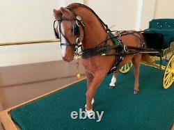 BREYER MINIATURE COLLECTION RIEGSECKER 112 scale horse and carriage Rare