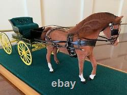 BREYER MINIATURE COLLECTION RIEGSECKER 112 scale horse and carriage Rare