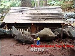 BUY IT NOW! Handcrafted / Handmade Miniature Dollhouse, Real Tree Log Cabin