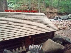 BUY IT NOW! Handcrafted / Handmade Miniature Dollhouse, Real Tree Log Cabin