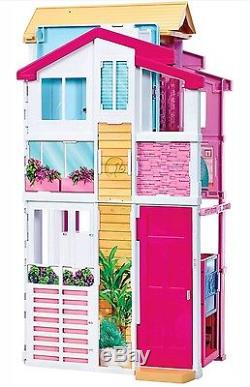 Barbie 3-Storey Townhouse Deluxe Playset. New In Box
