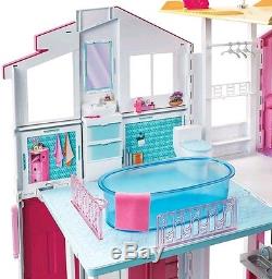 Barbie 3-Storey Townhouse Deluxe Playset. New In Box