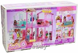 Barbie Doll House (Mattel DLY32) Estate 3 Storey Town House, New some box damage