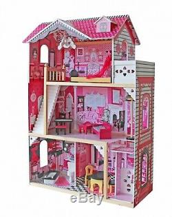 Barbie Doll House Wooden Furniture and Accessories Included Girls Toy