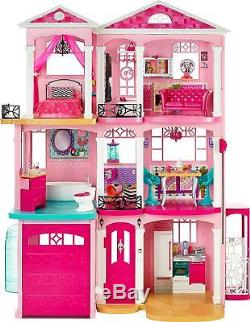 Barbie Dream House 3 Story With Elevator Furniture 70+ Accessories Doll House