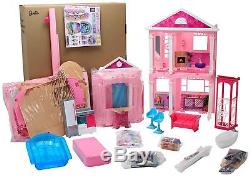 Barbie Dream House 3 Story With Elevator Furniture 70+ Accessories Doll House