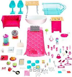 Barbie Dream House 3 Story With Elevator Furniture 70+ Accessories Doll House