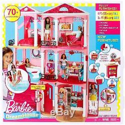 Barbie Dream House 3 Story With Elevator Furniture 70+ Accessories Doll House