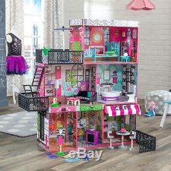 Barbie Size Loft Dollhouse Furniture Girls Playhouse 25 fashionable Accessories