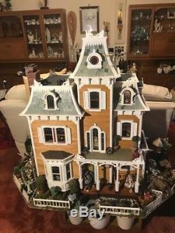 Beacon Hill 3 Story Dolls House Mansion 1/12 Scale Decorated & Furnished