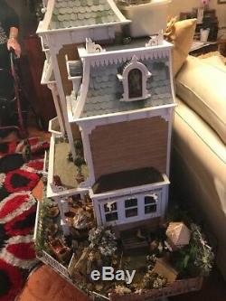 Beacon Hill 3 Story Dolls House Mansion 1/12 Scale Decorated & Furnished