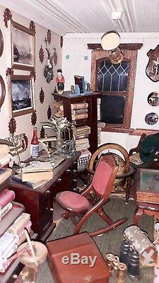 Beacon Hill 3 Story Dolls House Mansion 1/12 Scale Decorated & Furnished