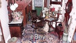 Beacon Hill 3 Story Dolls House Mansion 1/12 Scale Decorated & Furnished