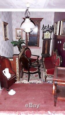 Beacon Hill 3 Story Dolls House Mansion 1/12 Scale Decorated & Furnished